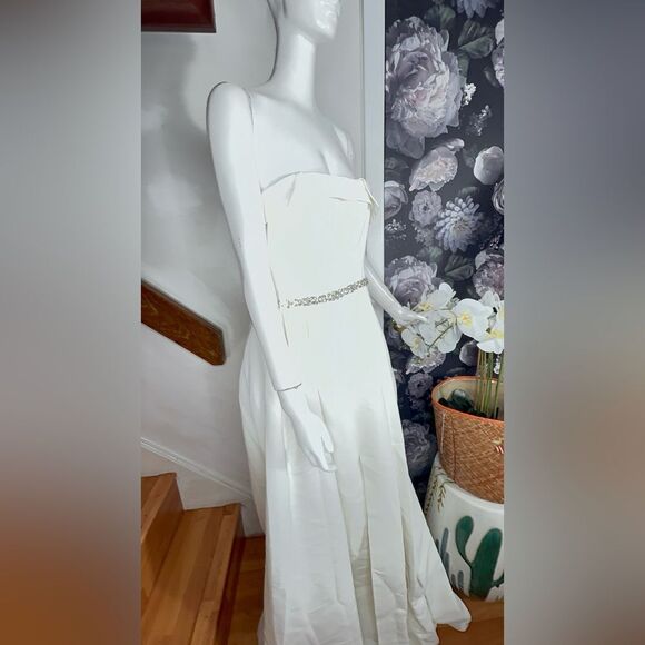 Anthropologie Sachin & Babi Brielle Strapless Embellished A-Line Gown/size 0 - Picture 11 of 15
